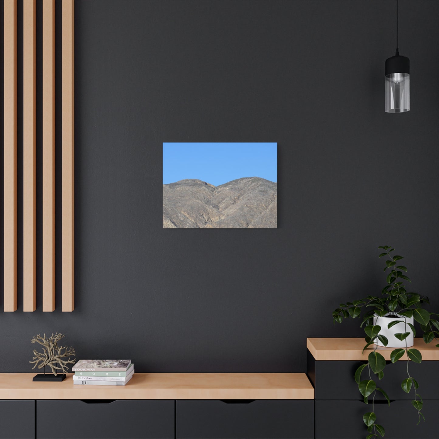 Dusty Peaks of Silence - Unique Frameless Canvas Wall Art - Art By Earth