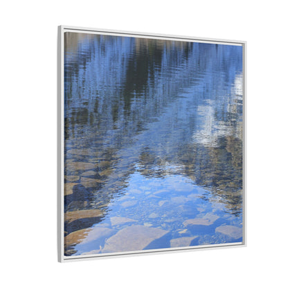 Reflected Stones - Unique Stretched Canvas Wall Art