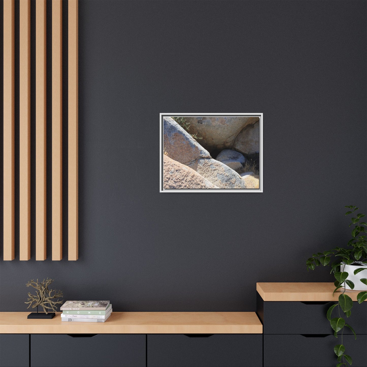 Boulder Shelter - Unique Stretched Canvas Wall Art
