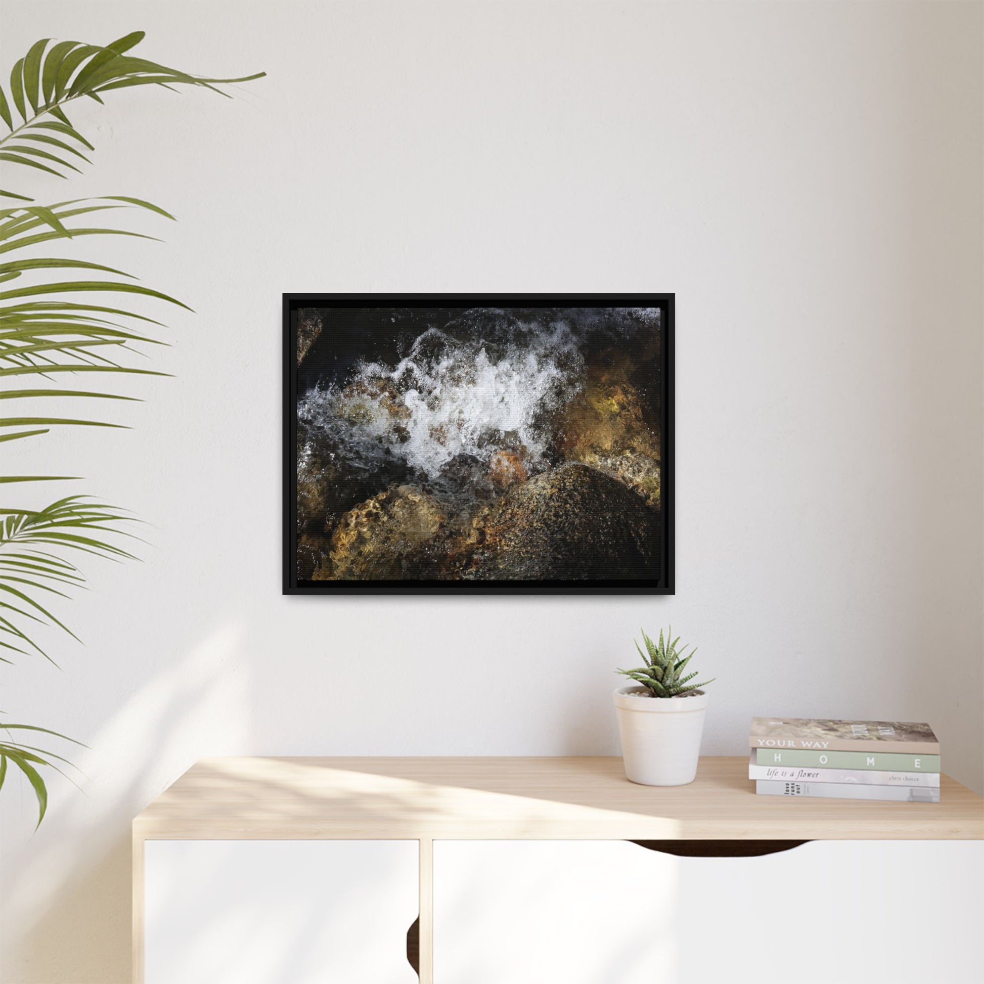 Cascading Momentum - Unique Stretched Canvas Wall Art - Art By Earth