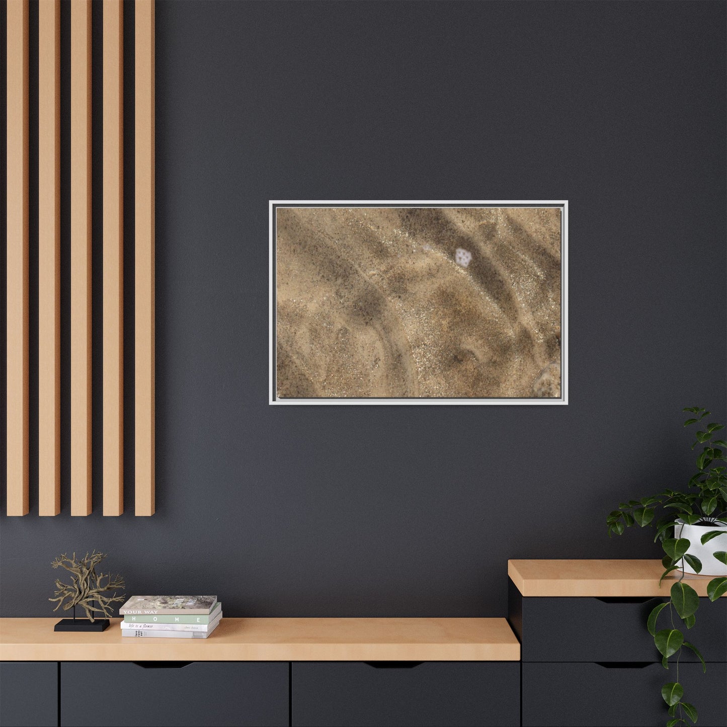 Underwater Sand Exploration - Unique Stretched Canvas Wall Art - Art By Earth