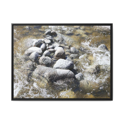 Mountain Stream Flow - Unique Stretched Canvas Wall Art - Art By Earth