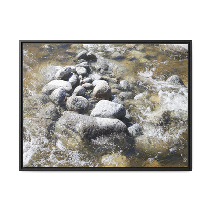 Mountain Stream Flow - Unique Stretched Canvas Wall Art - Art By Earth