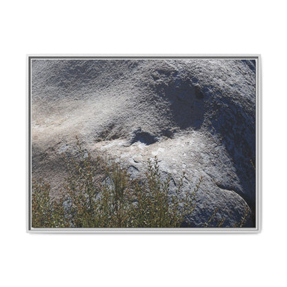 Weathered Boulder with Character - Unique Stretched Canvas Wall Art