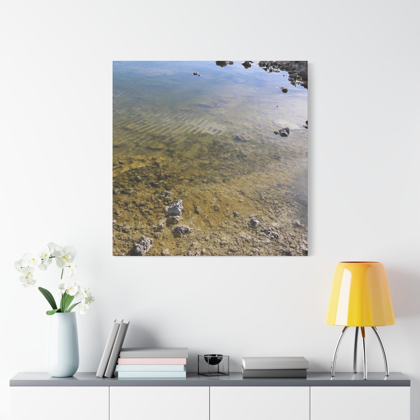 Tide's Quiet Breath - Unique Frameless Canvas Wall Art