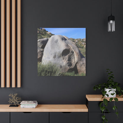 Skull Rock - Unique Frameless Canvas Wall Art - Art By Earth