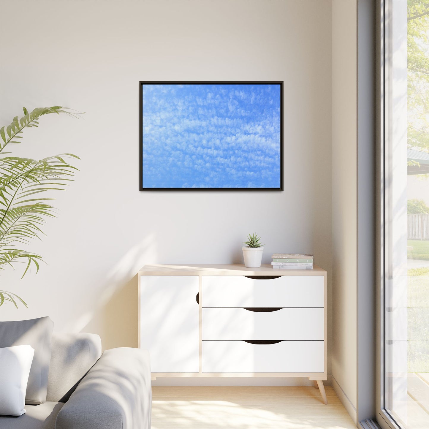 Wispy Blue Dreams - Unique Stretched Canvas Wall Art - Art By Earth