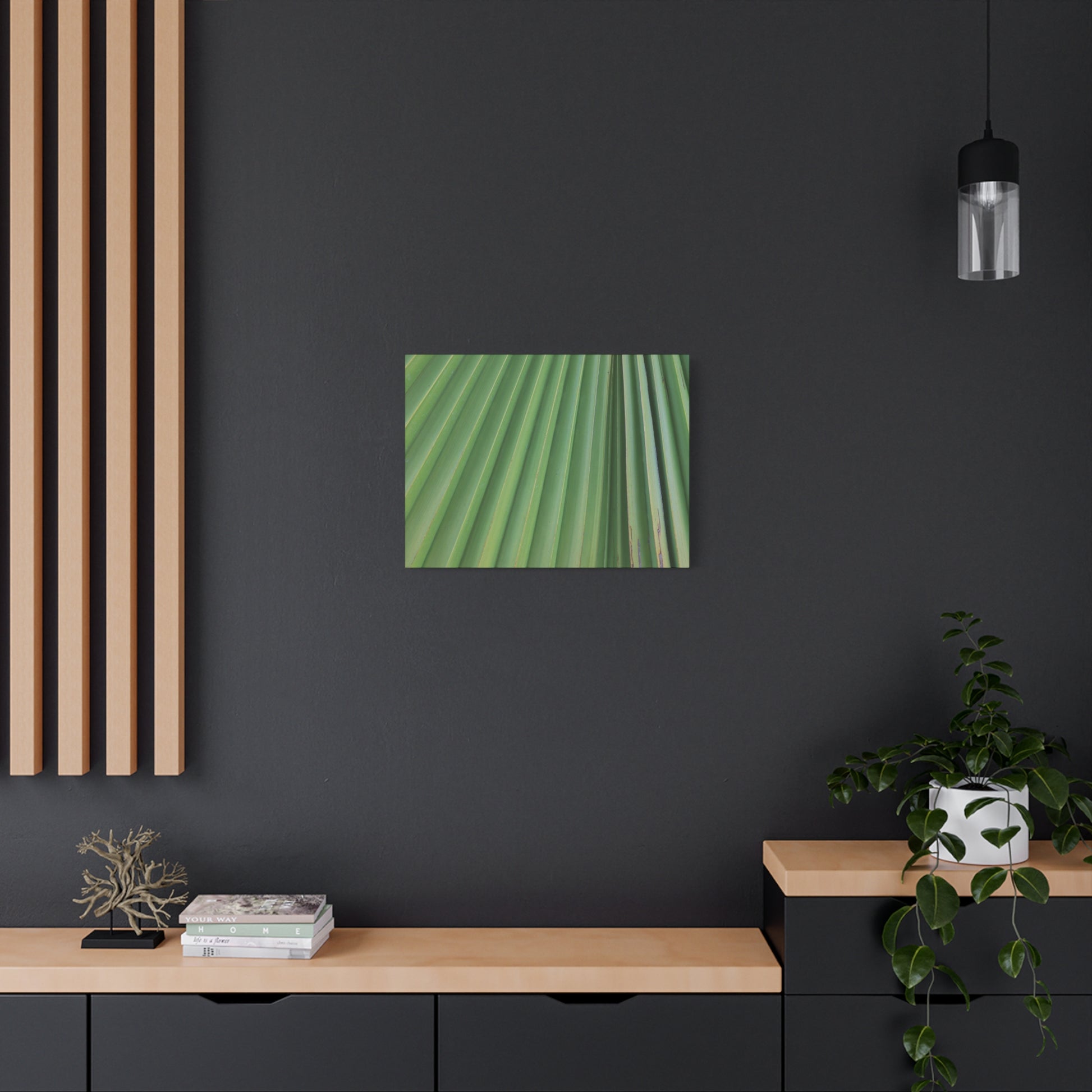Palm Pulse - Unique Frameless Canvas Wall Art - Art By Earth