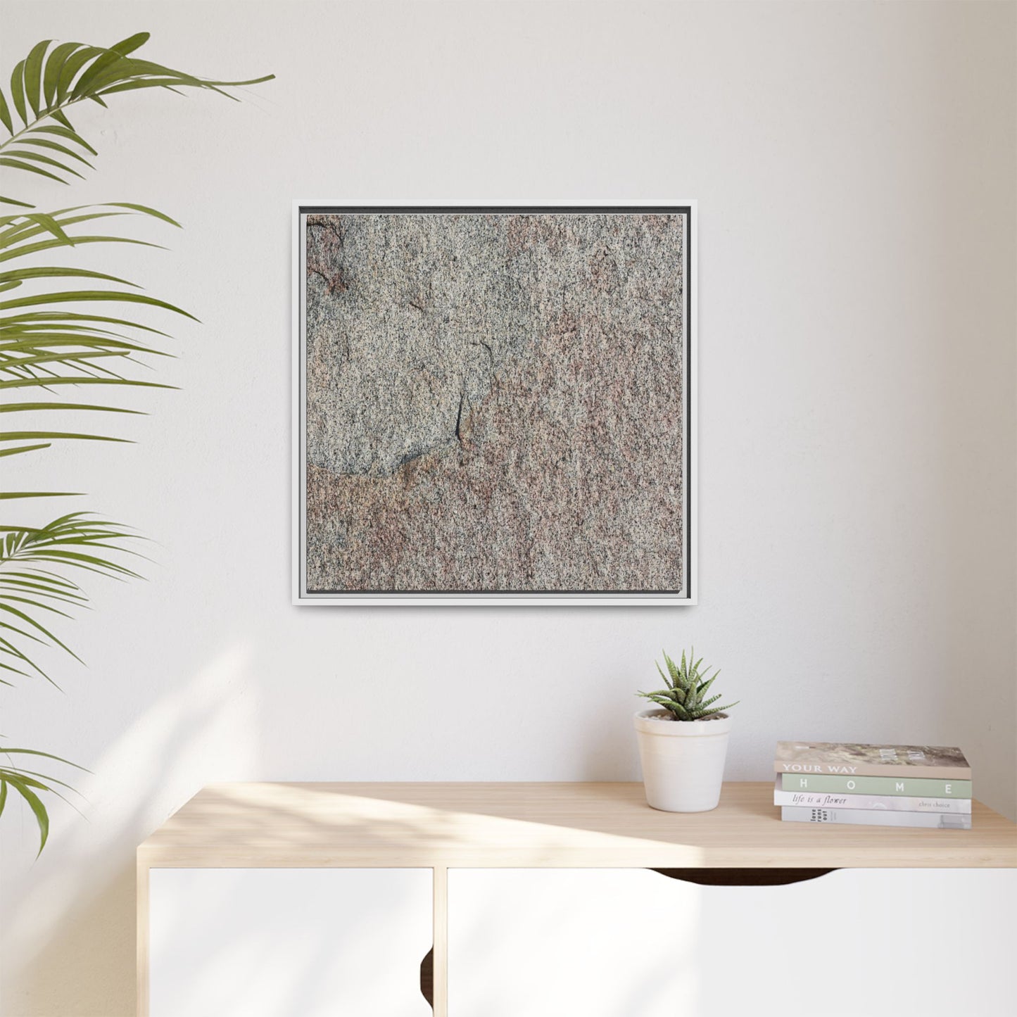 Fissured Stone - Unique Stretched Canvas Wall Art - Art By Earth