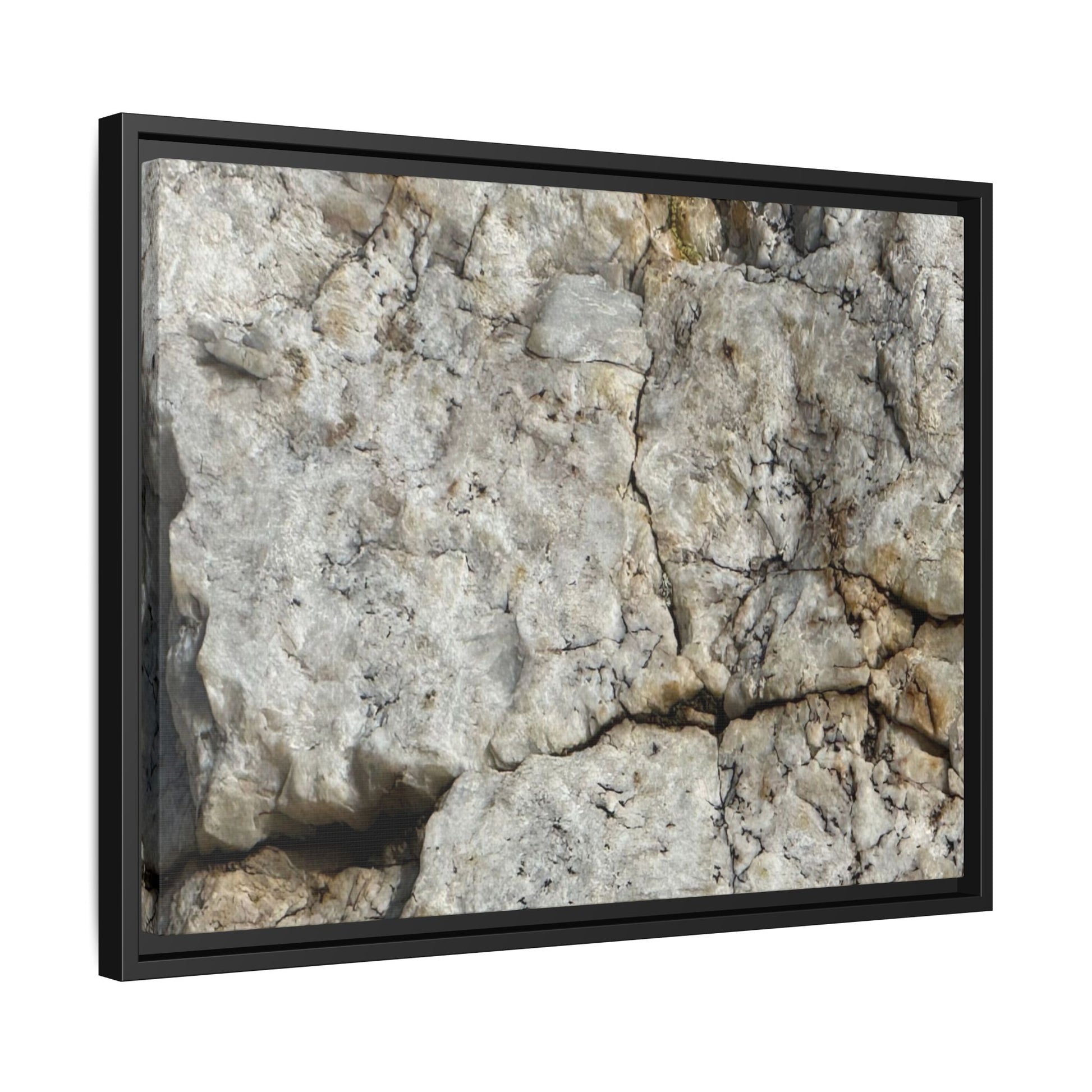 Weathered Limestone Formation - Unique Stretched Canvas Wall Art - Art By Earth