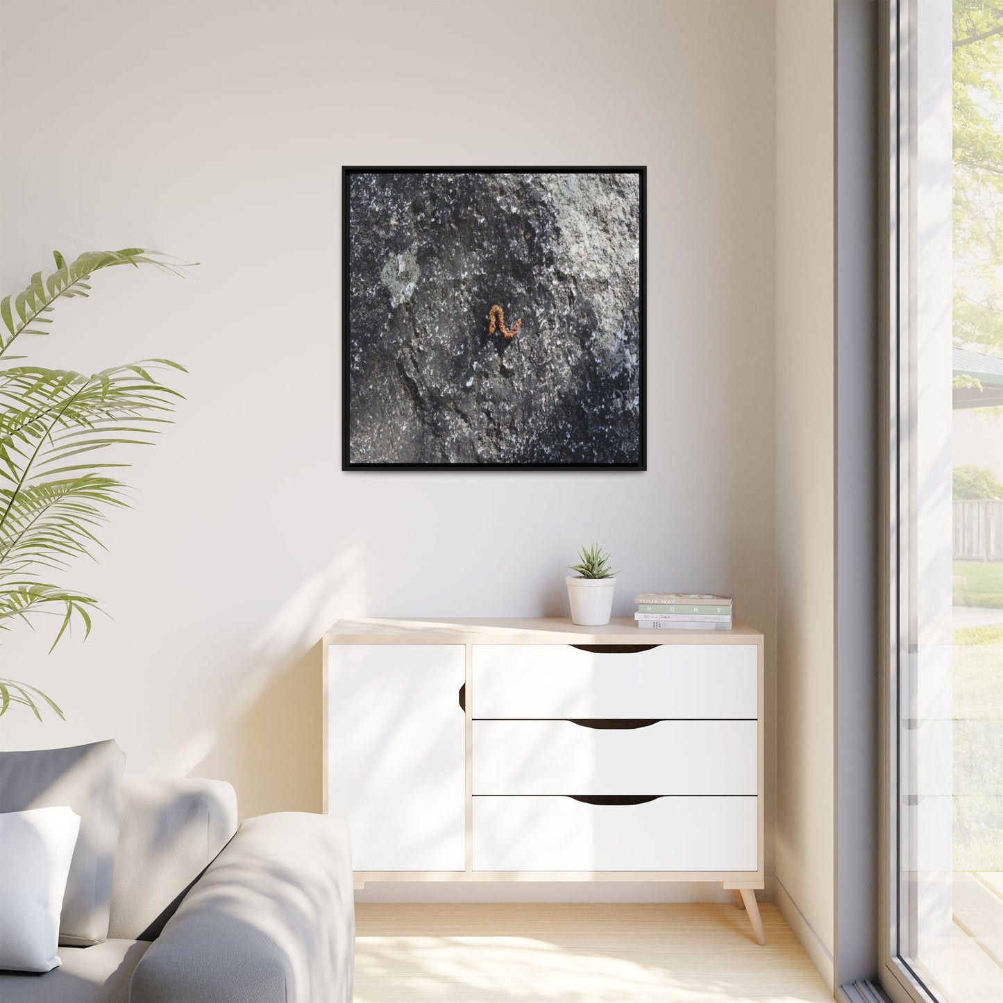 Volcanic Ash and Copper - Unique Stretched Canvas Wall Art - Art By Earth
