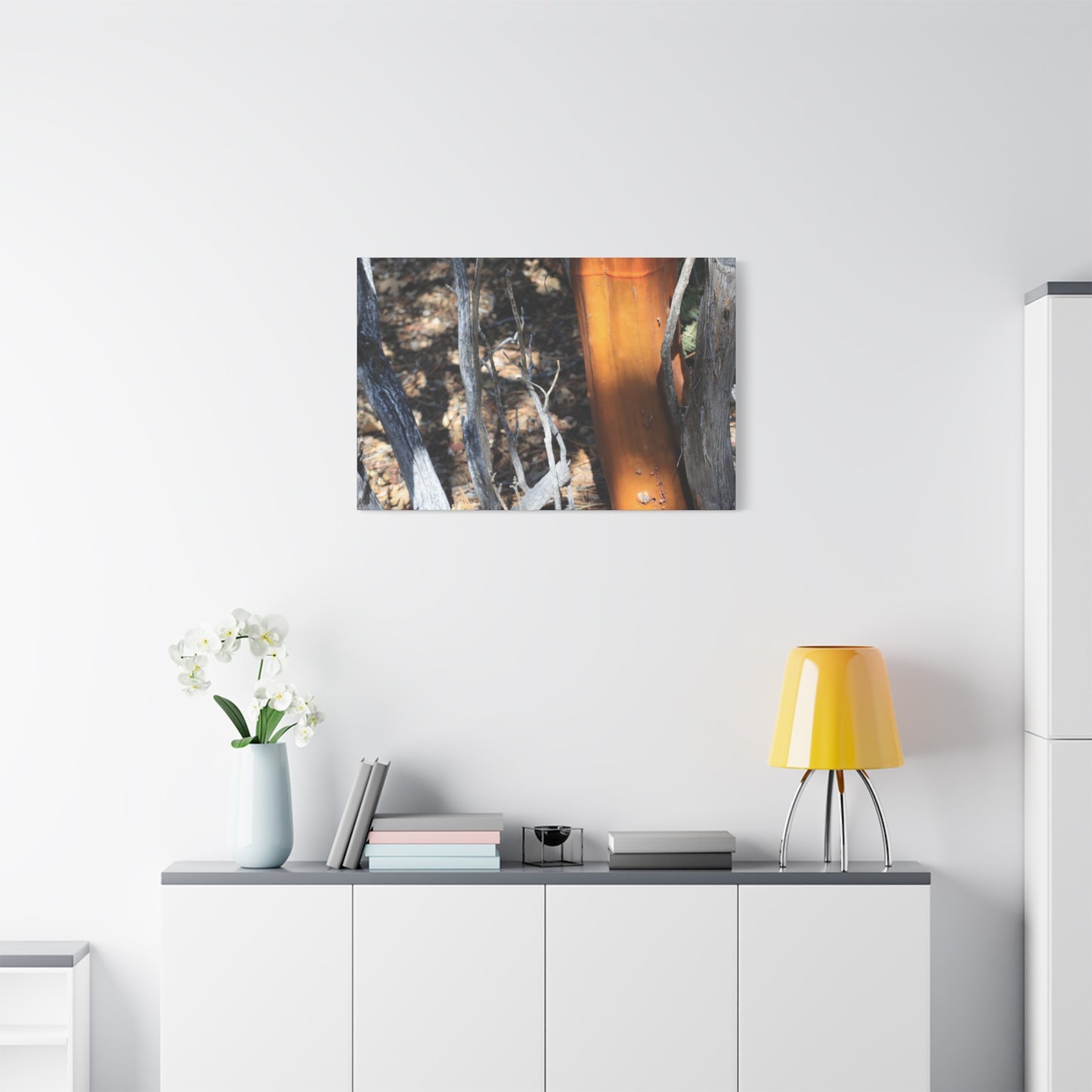 Burnt Forest Remnants - Unique Frameless Canvas Wall Art