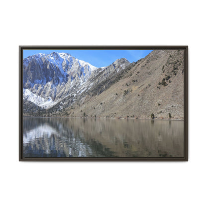 Mountain Mirror - Unique Stretched Canvas Wall Art