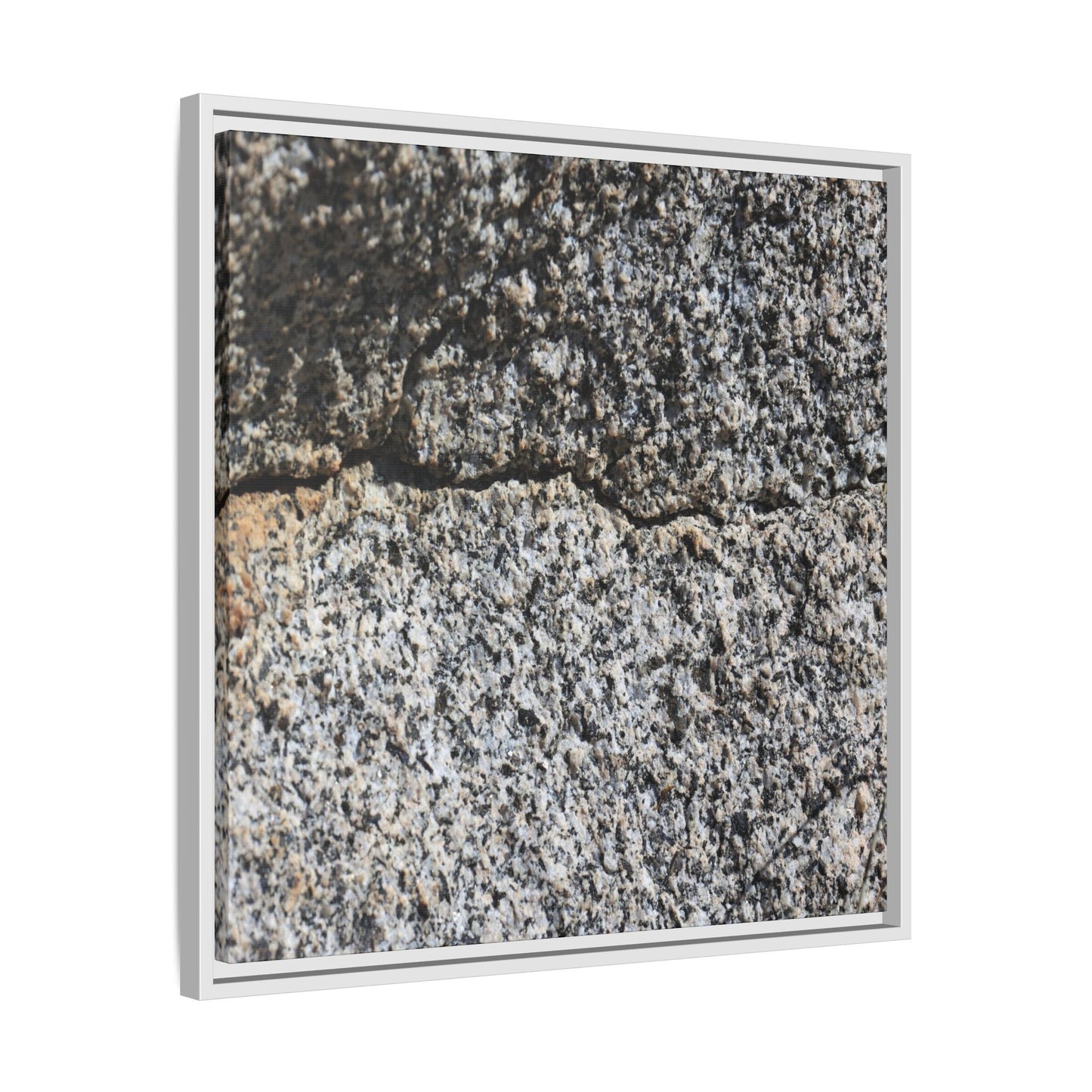 Weathered Stone Surface - Unique Stretched Canvas Wall Art