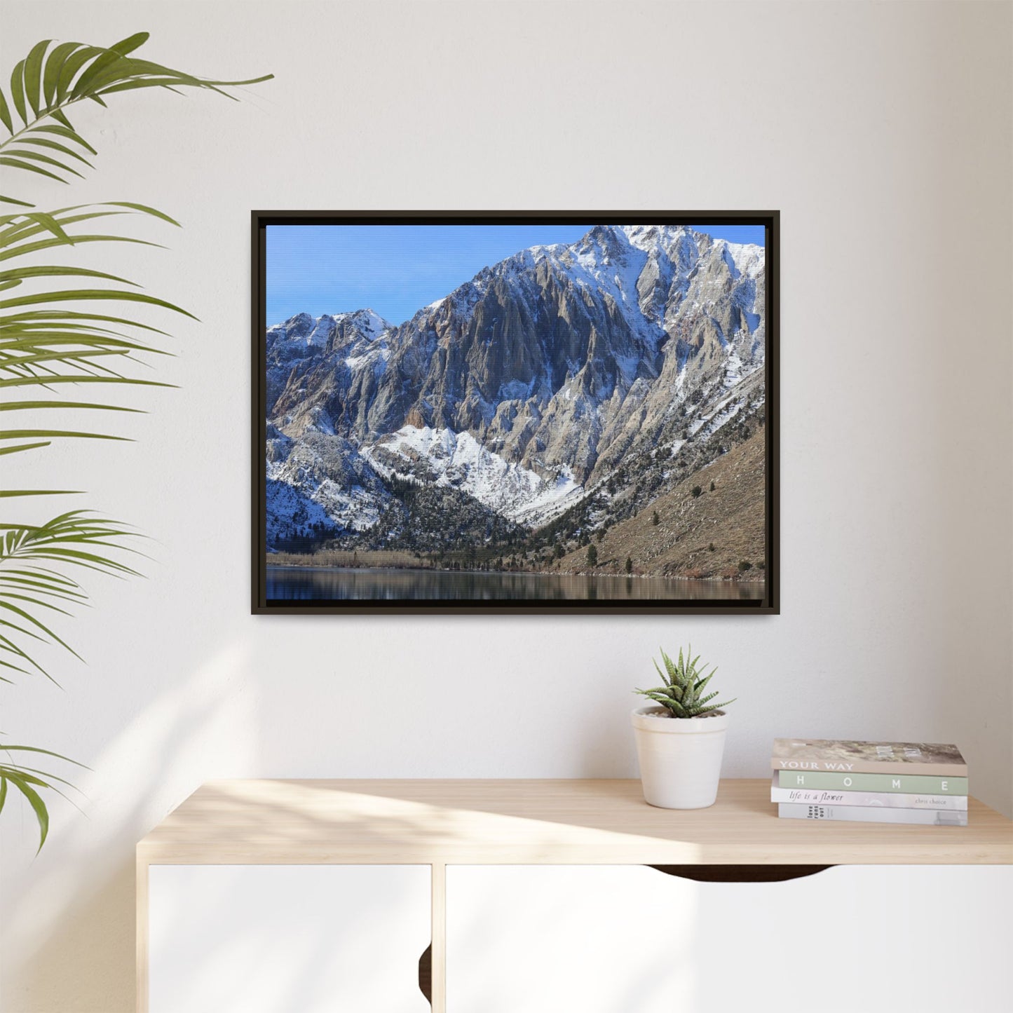 Frozen Reflection - Unique Stretched Canvas Wall Art