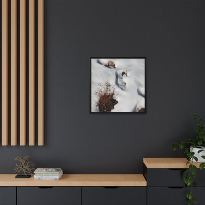 Frostbound Whispers - Unique Stretched Canvas Wall Art