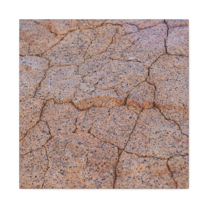Cracked Earth's Whispers - Unique Frameless Canvas Wall Art - Art By Earth
