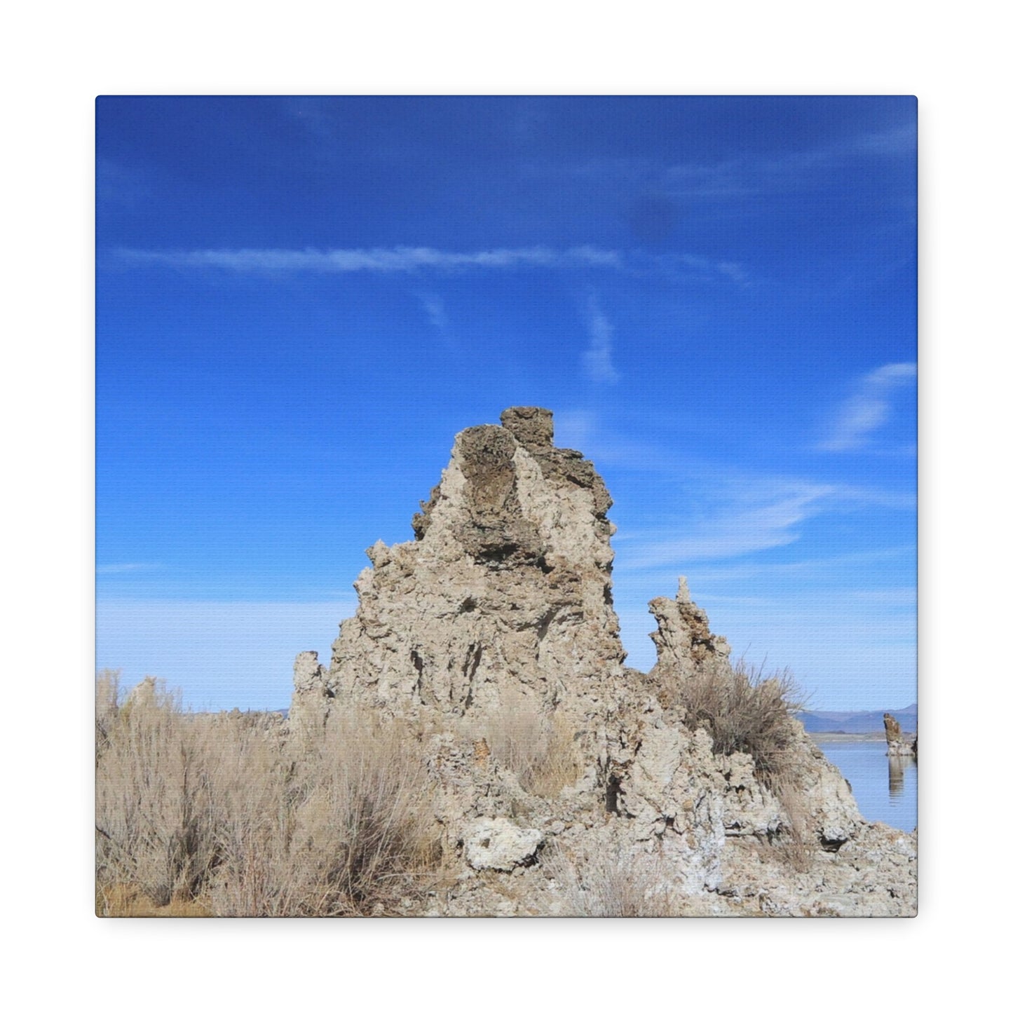 Mono Lake Solitude - Unique Frameless Canvas Wall Art