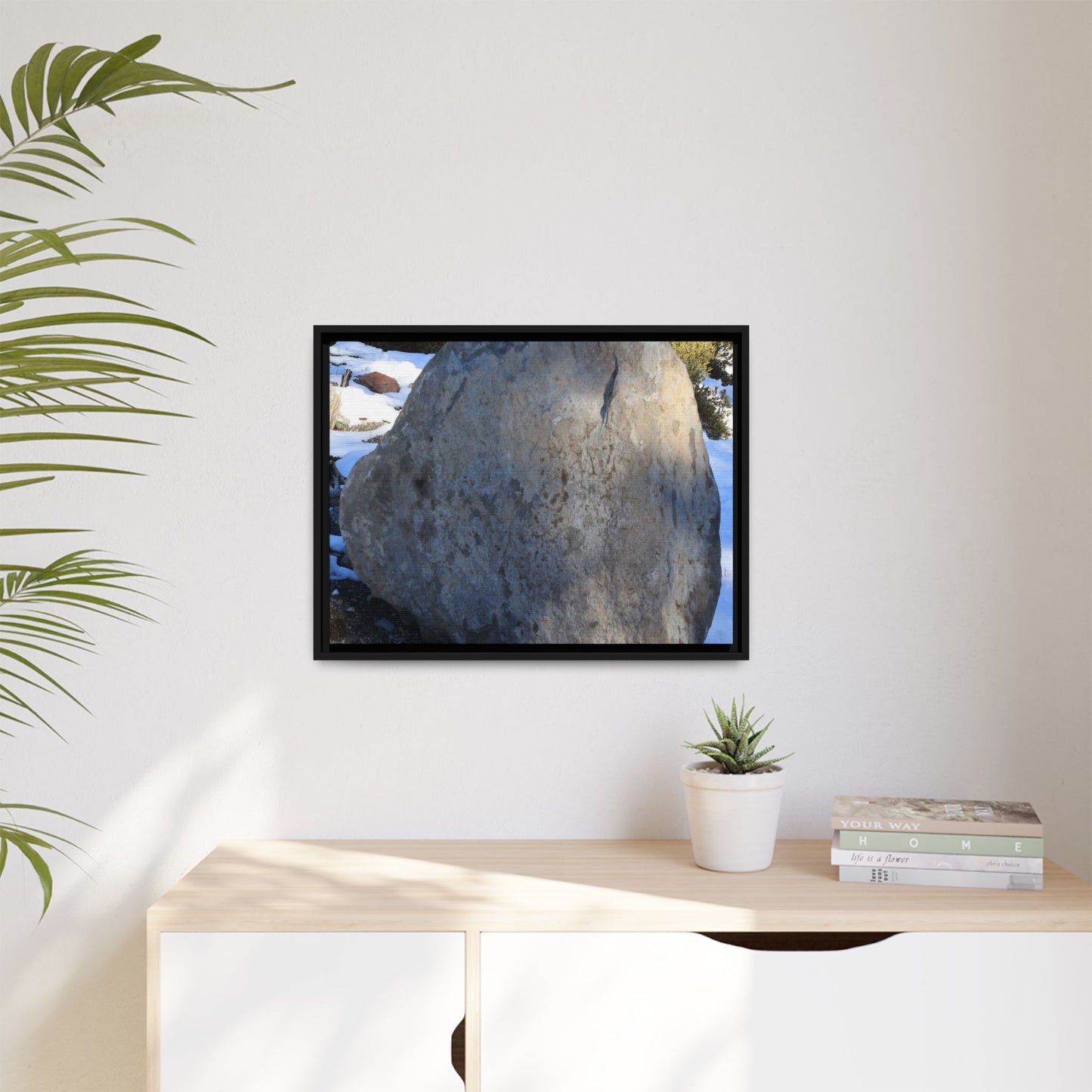 Glacial Solitude - Unique Stretched Canvas Wall Art