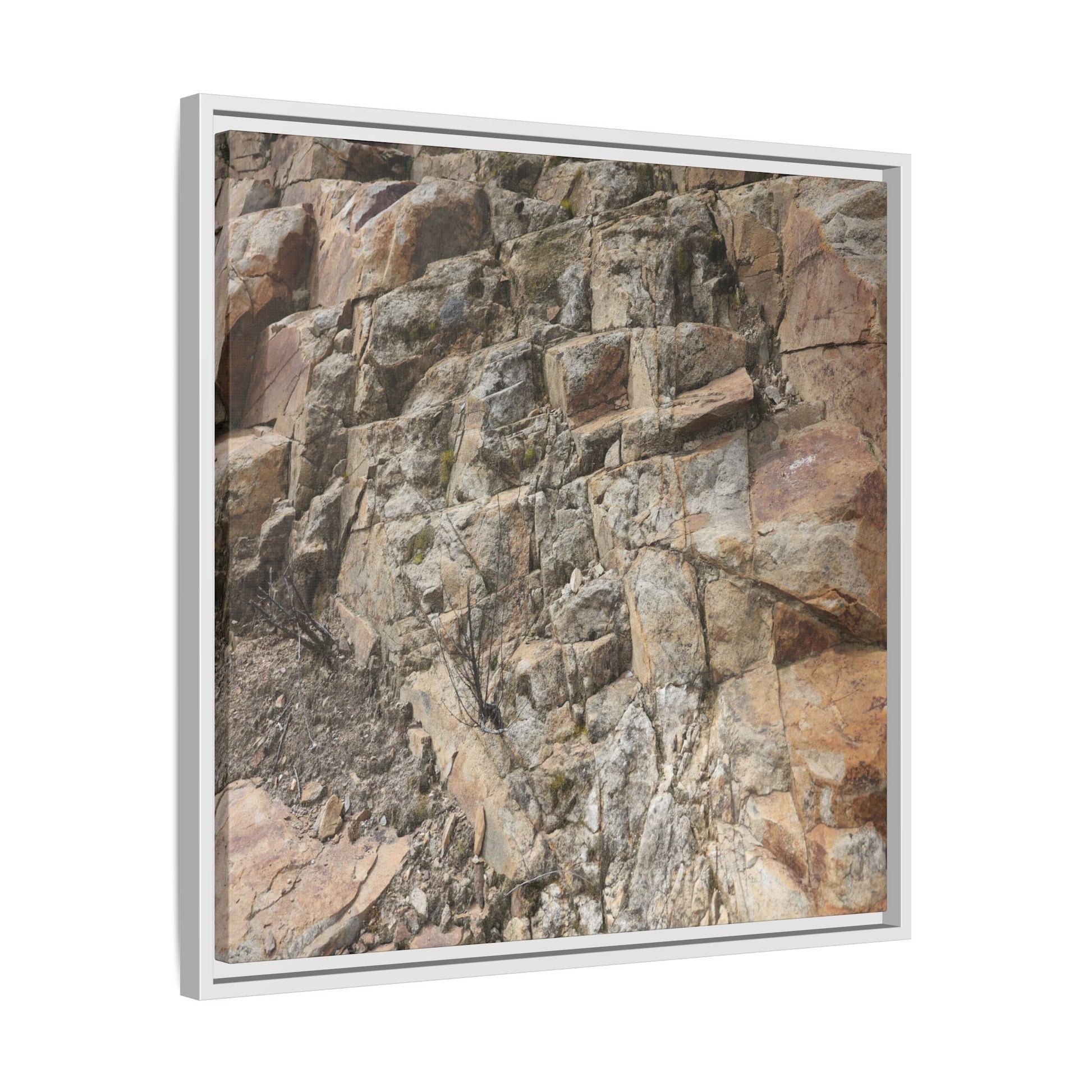 Stone's Silent Story - Unique Stretched Canvas Wall Art - Art By Earth