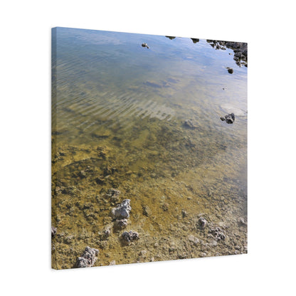 Tide's Quiet Breath - Unique Frameless Canvas Wall Art