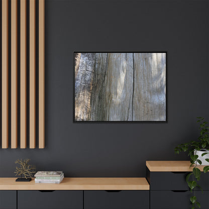 Cracked Timber Texture - Unique Stretched Canvas Wall Art