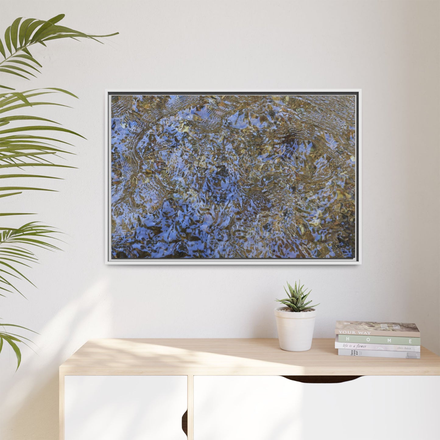 Aquatic Reflections - Unique Stretched Canvas Wall Art - Art By Earth