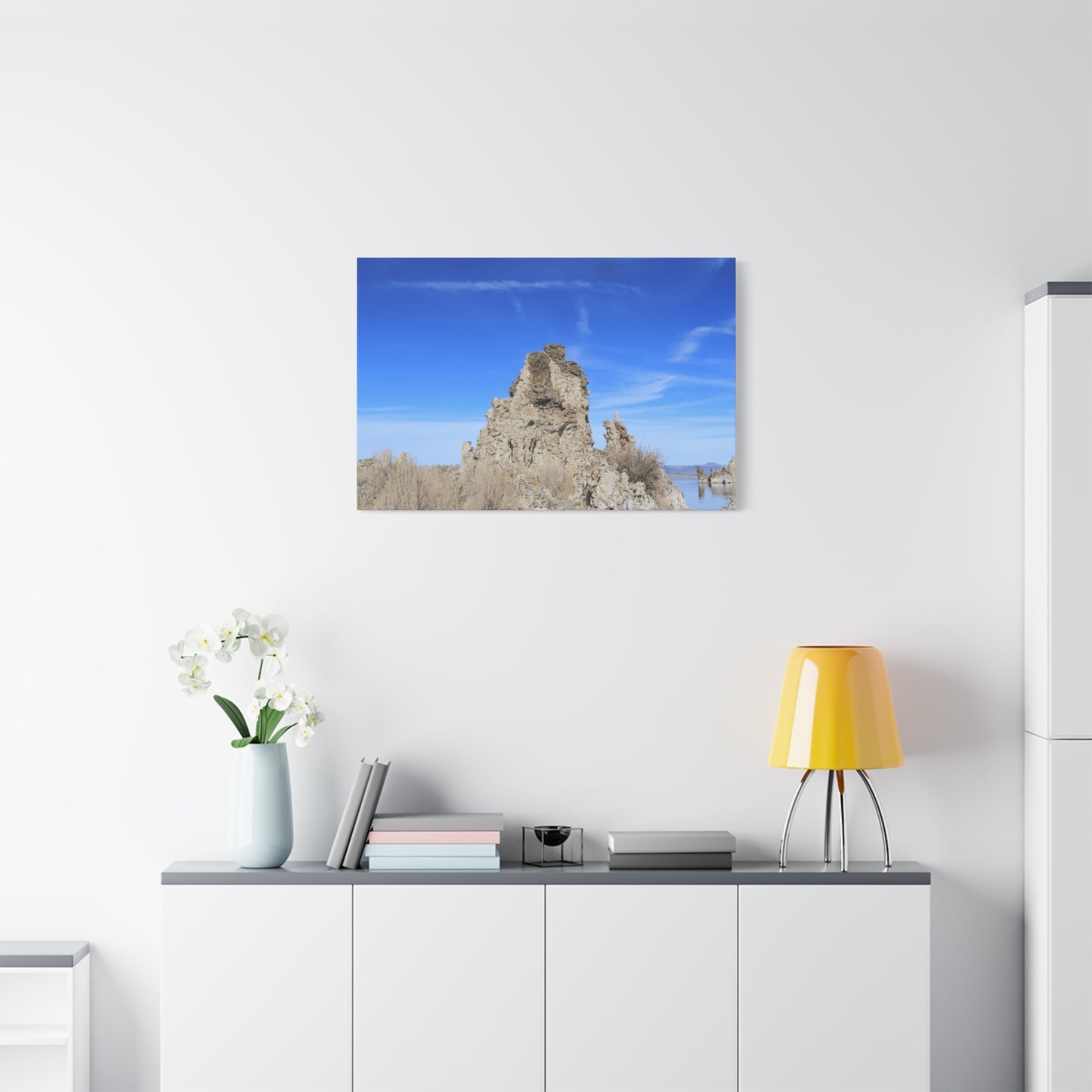 Mono Lake Solitude - Unique Frameless Canvas Wall Art