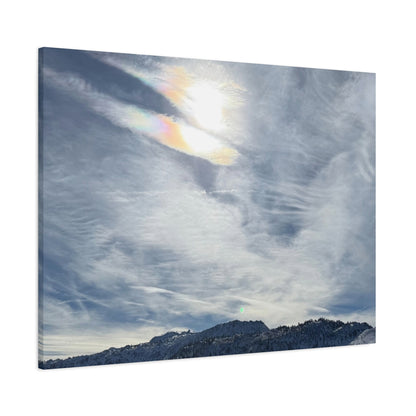 Whispers of Mountain Solitude - Unique Frameless Canvas Wall Art