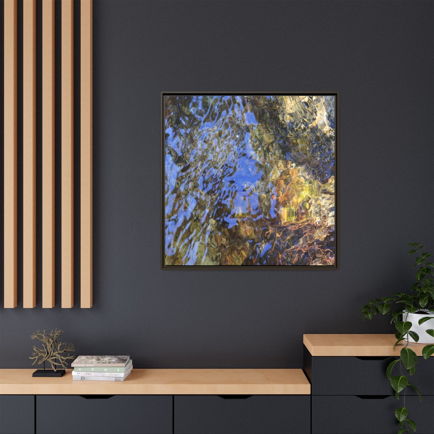 Watery Kaleidoscope - Unique Stretched Canvas Wall Art - Art By Earth