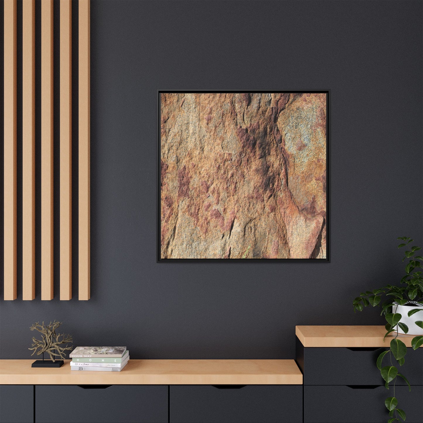 Russet Stone - Unique Stretched Canvas Wall Art - Art By Earth