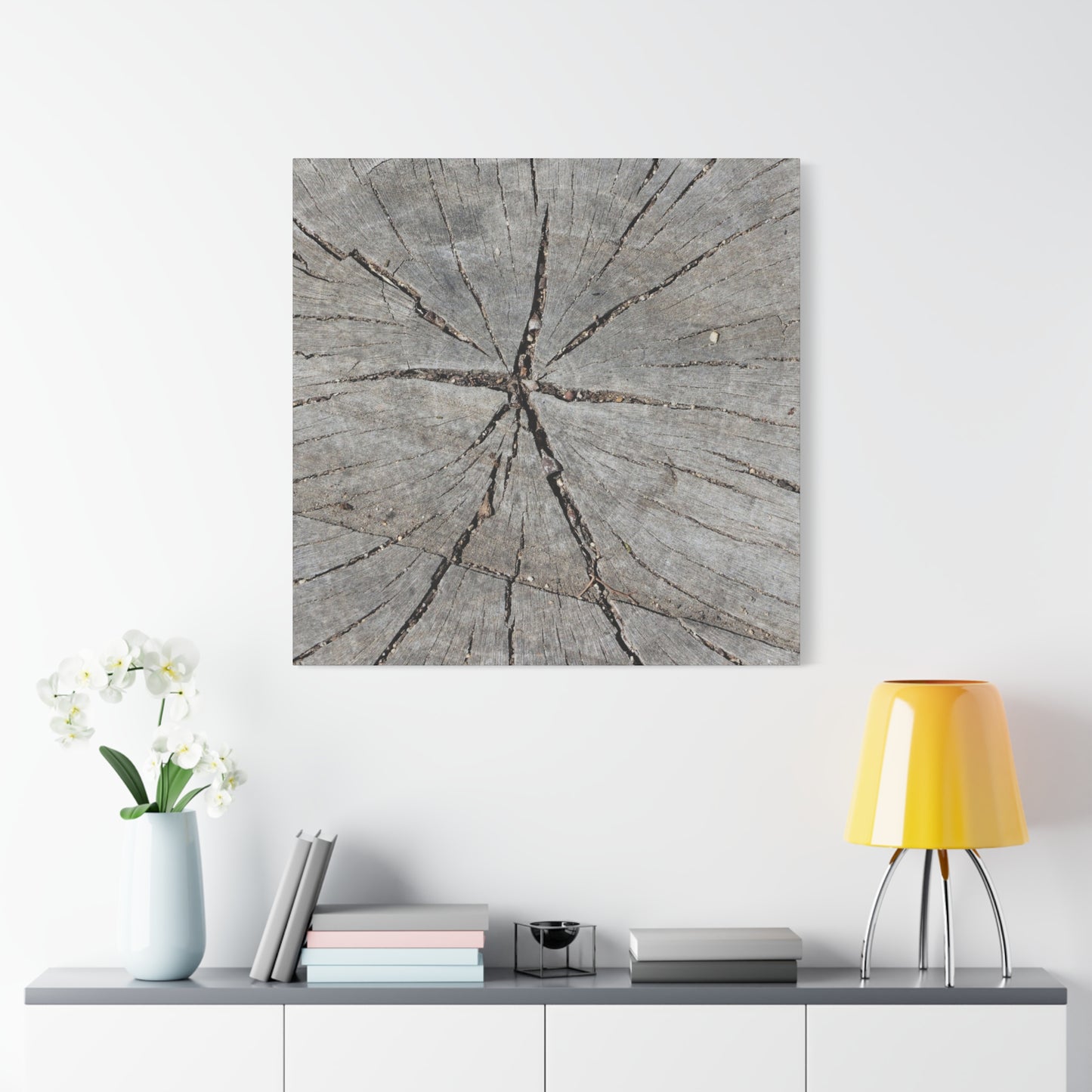 Cracked Chronicle - Unique Frameless Canvas Wall Art - Art By Earth