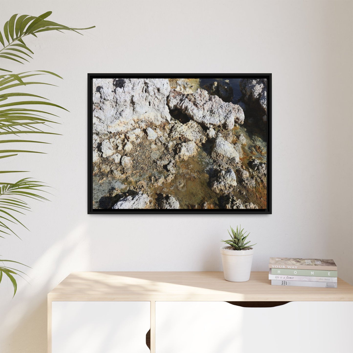 Strata of Silence - Unique Stretched Canvas Wall Art