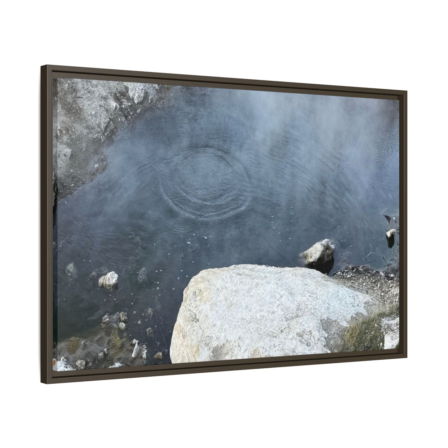 Ripples of Silence - Unique Stretched Canvas Wall Art