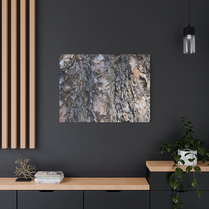 Bark's Rugged Symphony - Unique Frameless Canvas Wall Art - Art By Earth