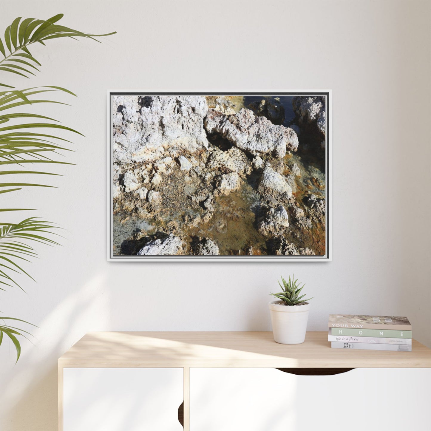 Strata of Silence - Unique Stretched Canvas Wall Art
