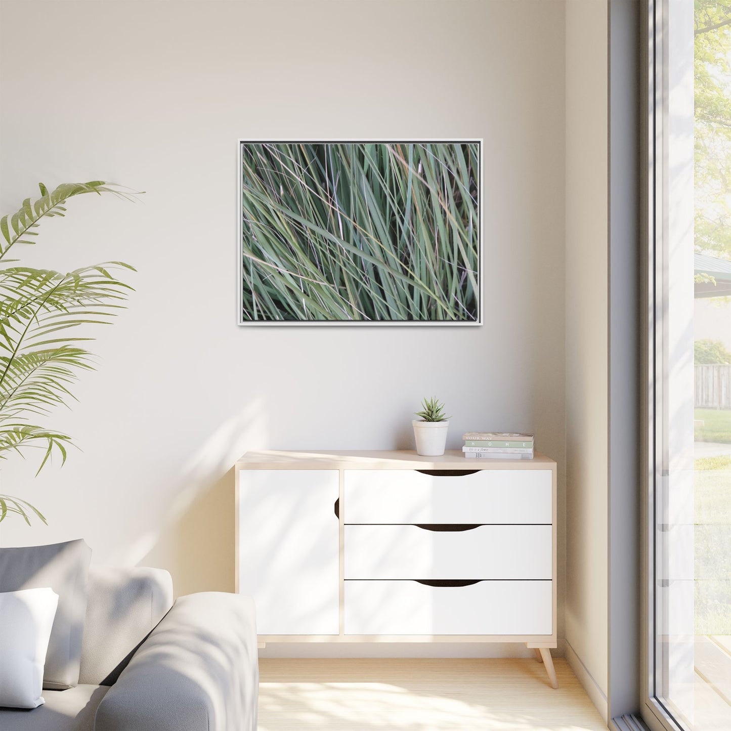 Grassland Symphony - Unique Stretched Canvas Wall Art - Art By Earth