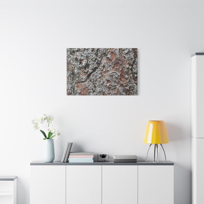 Textured Whispers of Bark - Unique Frameless Canvas Wall Art - Art By Earth