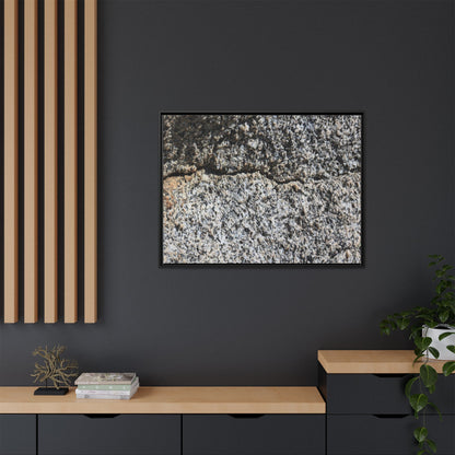 Weathered Stone Surface - Unique Stretched Canvas Wall Art