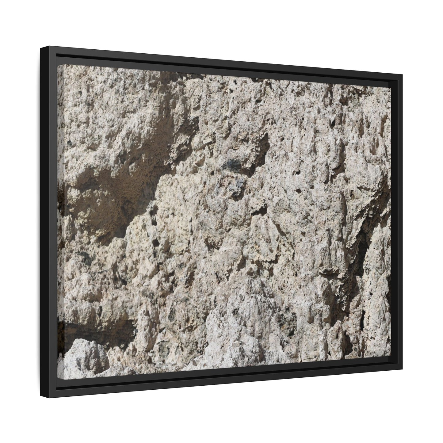 Weathered Stone Whispers - Unique Stretched Canvas Wall Art