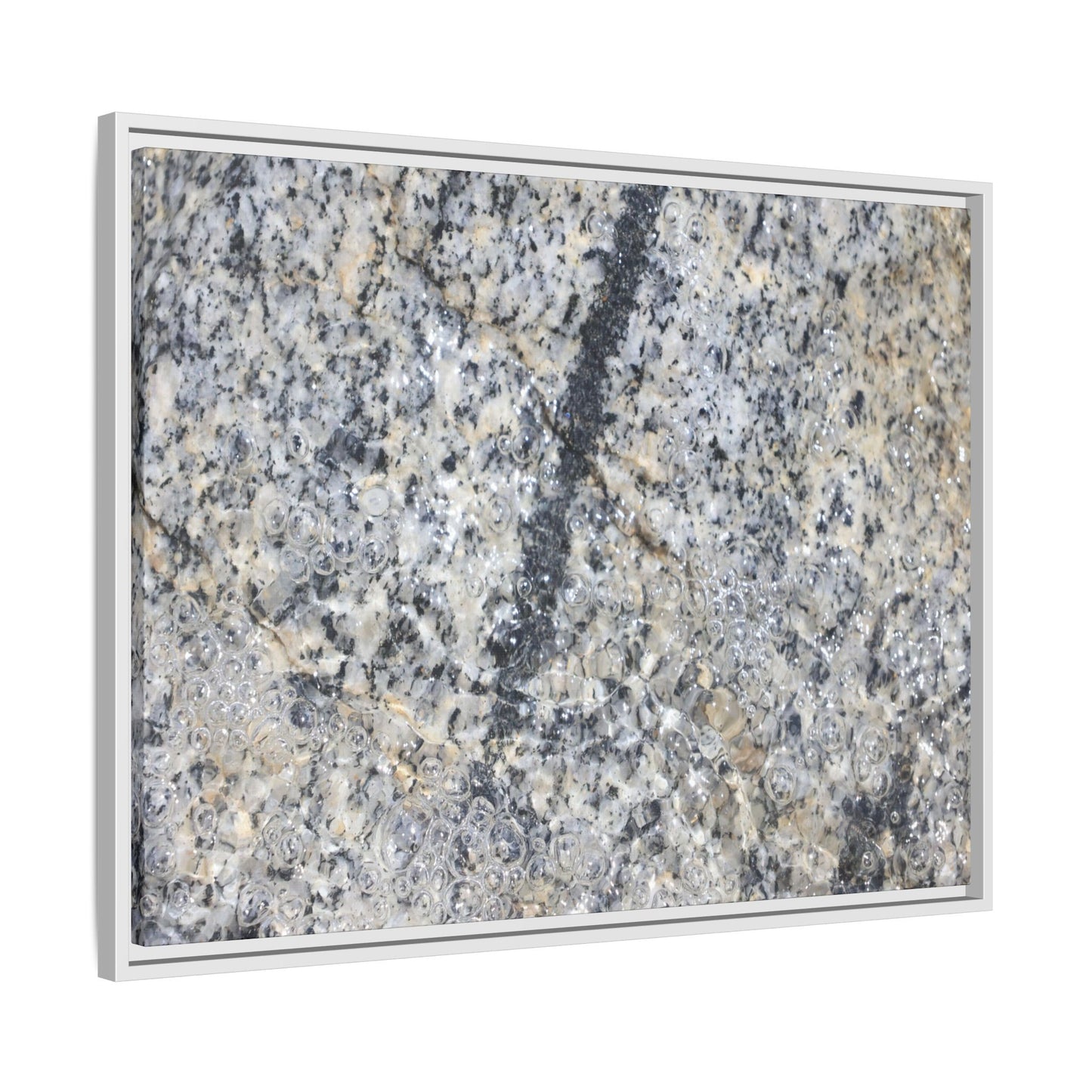 Granite Bubbles - Unique Stretched Canvas Wall Art - Art By Earth