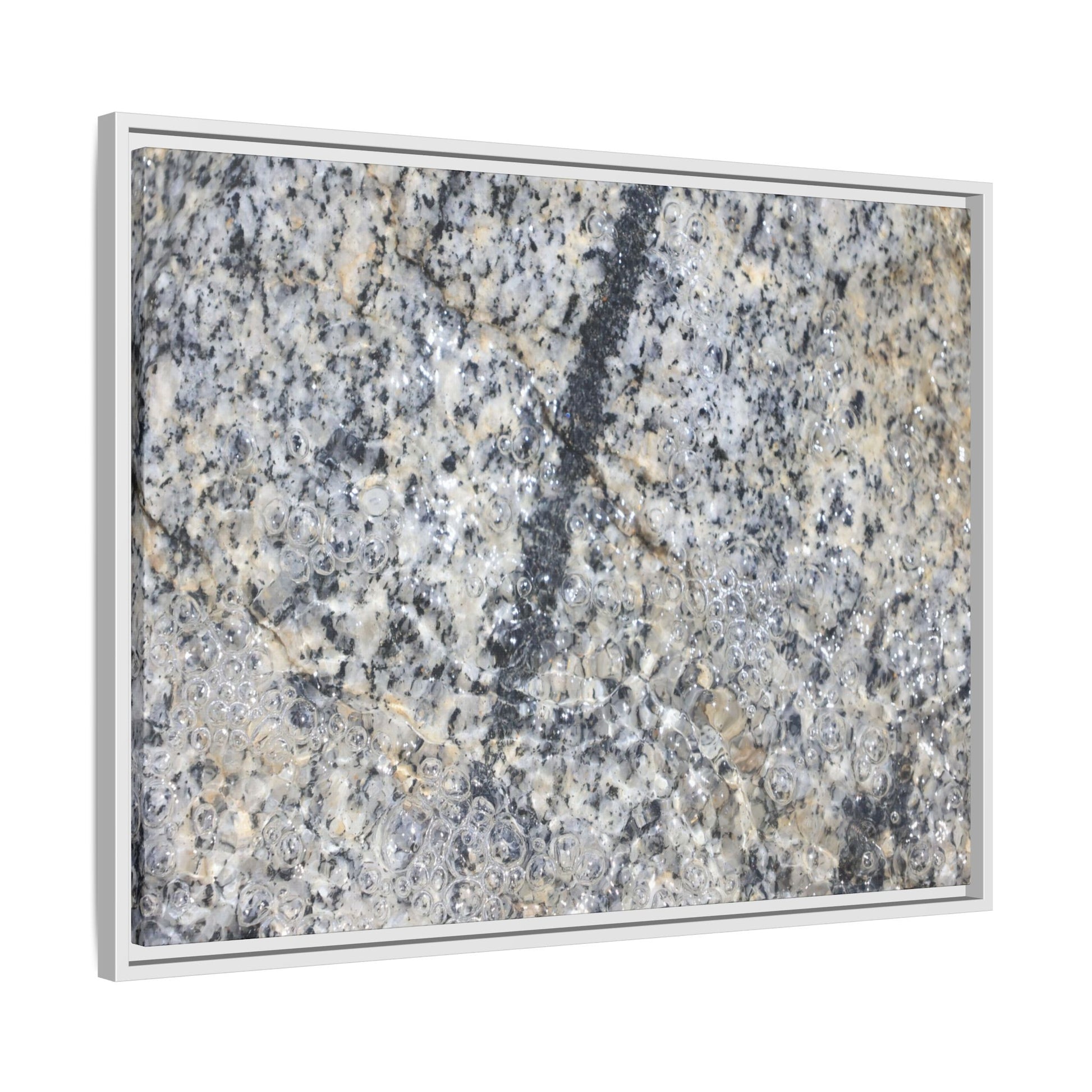 Granite Bubbles - Unique Stretched Canvas Wall Art - Art By Earth