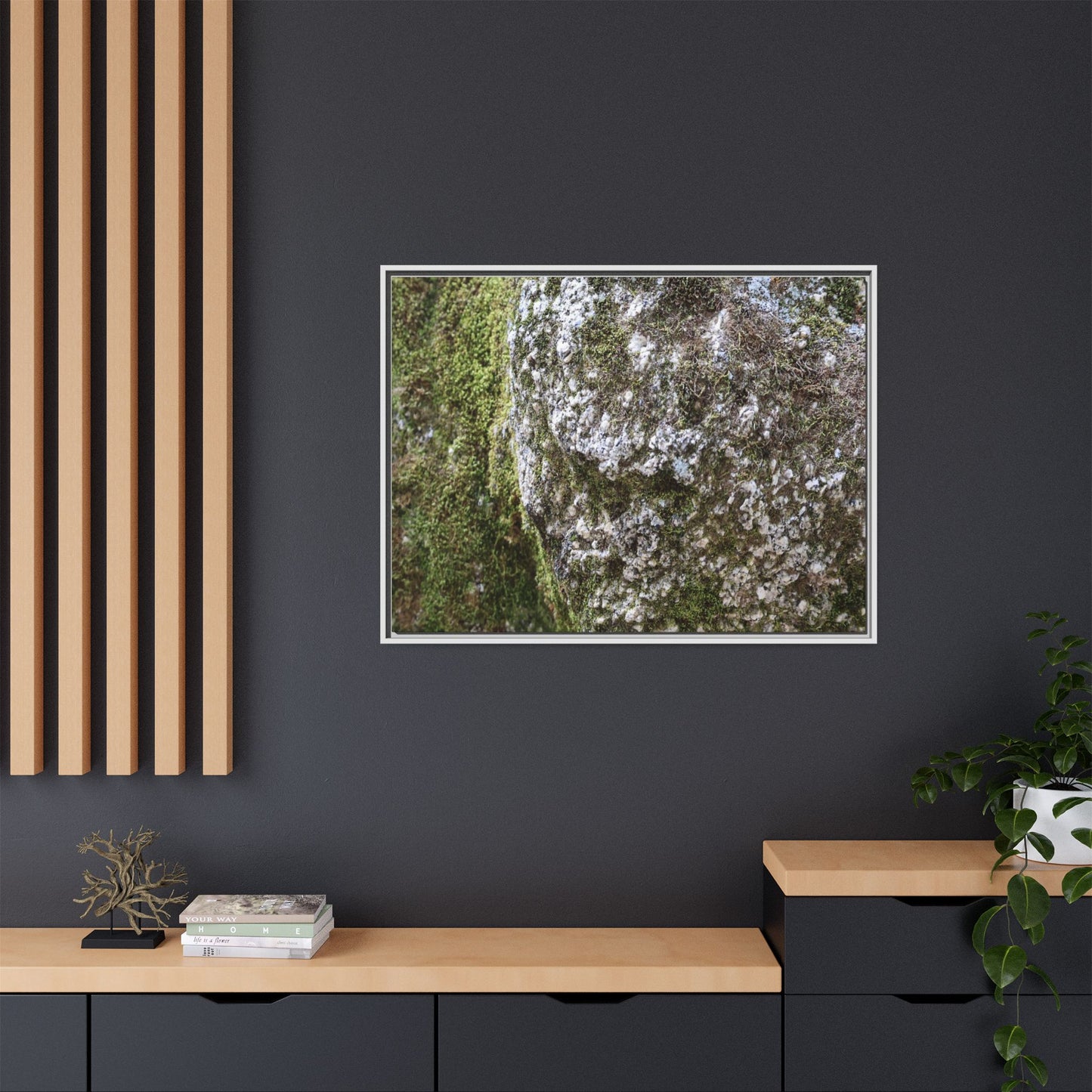 Lichen Landscape - Unique Stretched Canvas Wall Art - Art By Earth