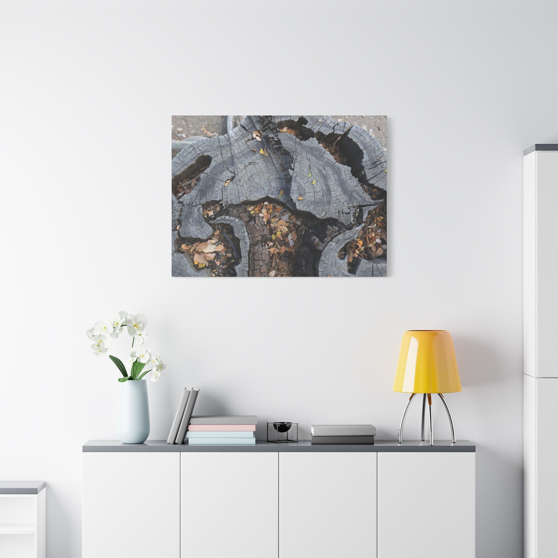 Weathered Woodland Whispers - Unique Frameless Canvas Wall Art - Art By Earth