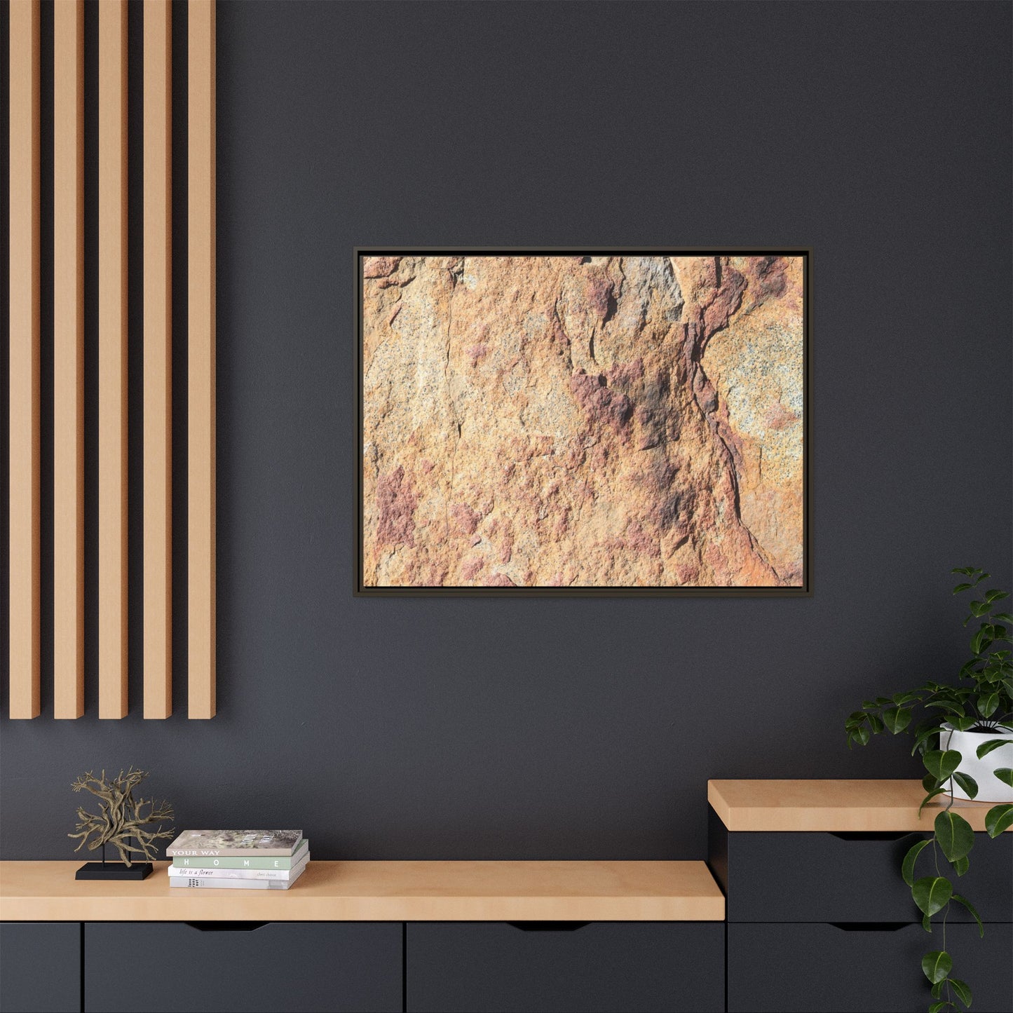 Fractal Stone - Unique Stretched Canvas Wall Art - Art By Earth