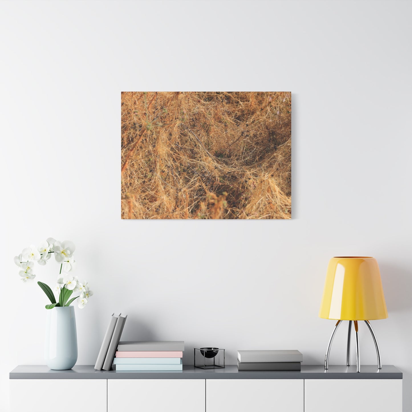 Dried Grasses - Unique Frameless Canvas Wall Art - Art By Earth