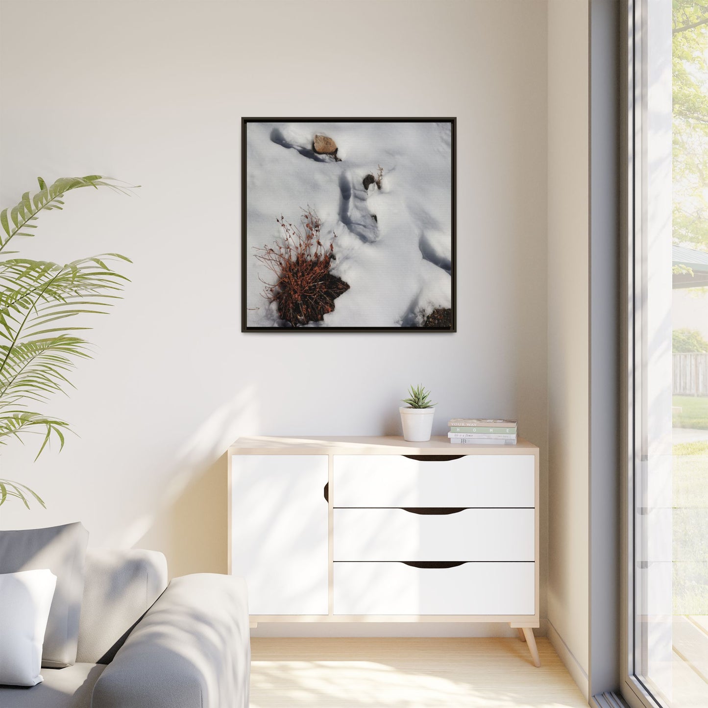 Frostbound Whispers - Unique Stretched Canvas Wall Art