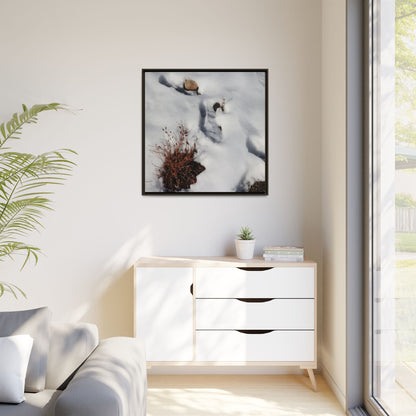 Frostbound Whispers - Unique Stretched Canvas Wall Art