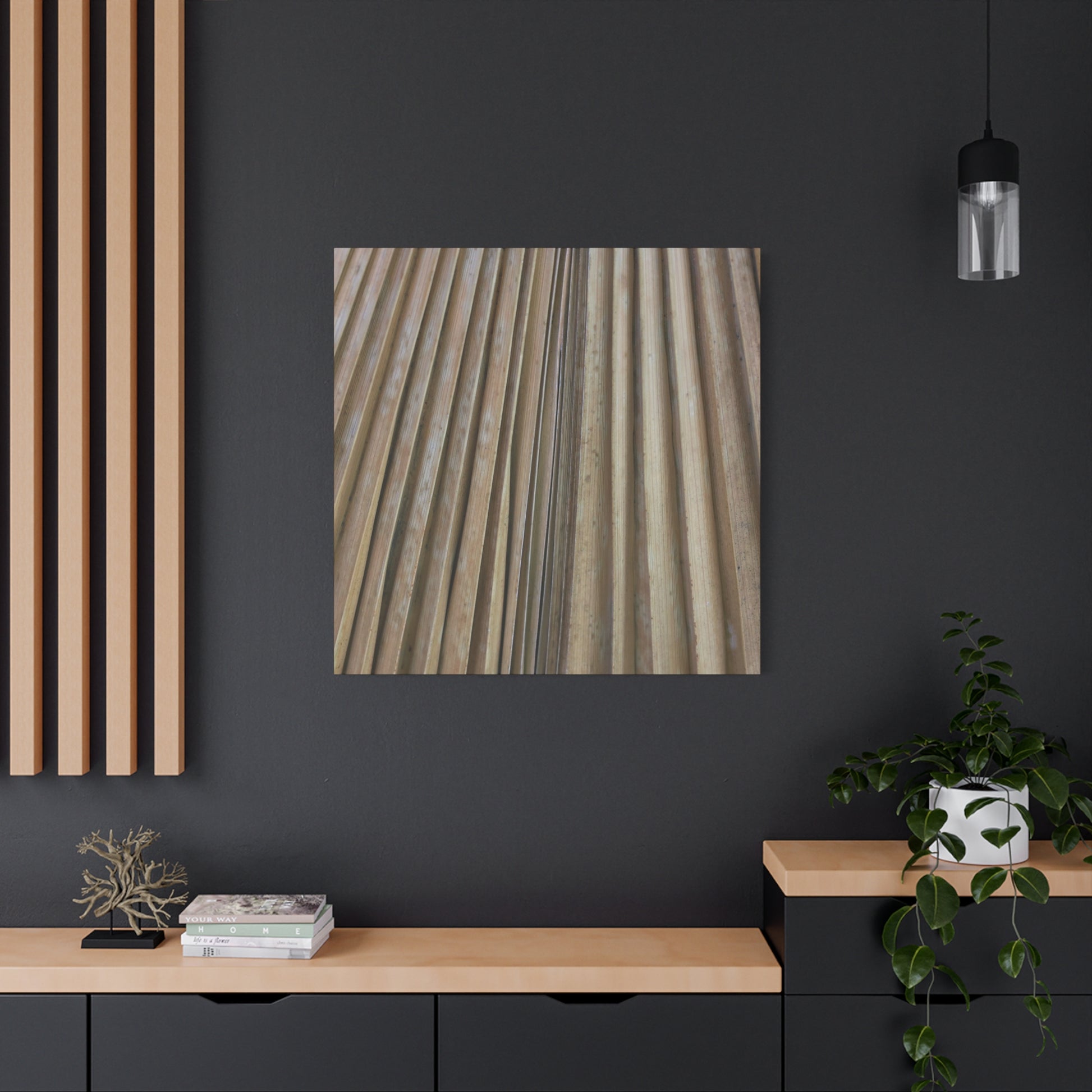 Linear Rhythm - Unique Frameless Canvas Wall Art - Art By Earth