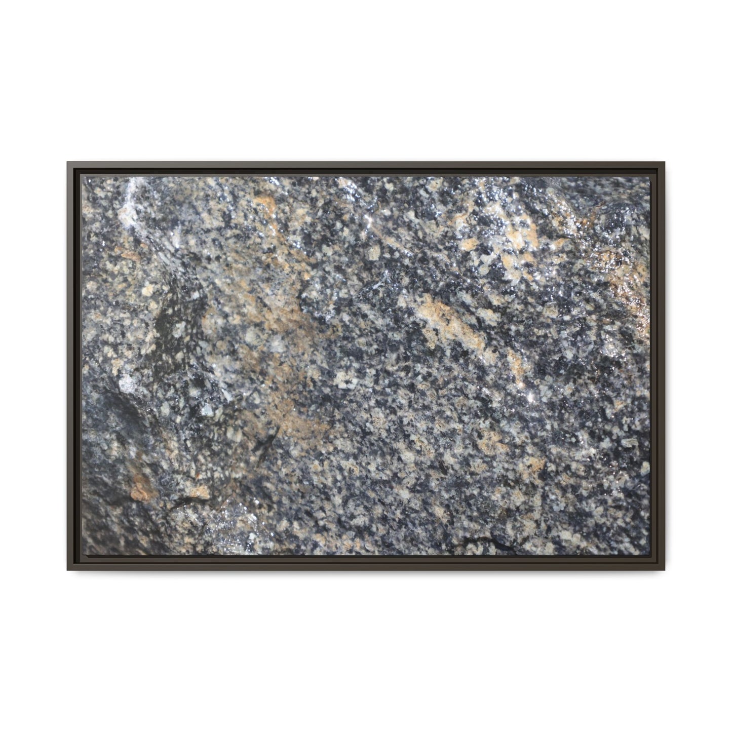 Crystalline Echoes - Unique Stretched Canvas Wall Art - Art By Earth